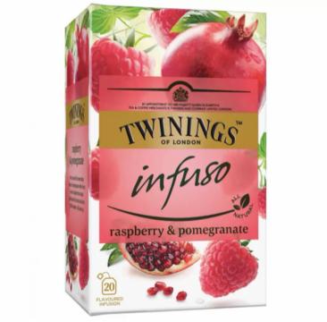 Ceai pomegranate & raspberry - rodie & zmeur Twinings Infuso