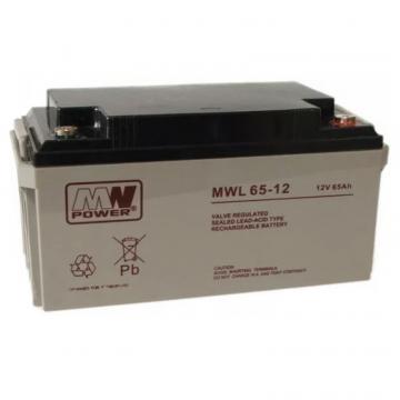 Acumulator stationar MW Power 12V 65Ah de la Marco & Dora Impex Srl