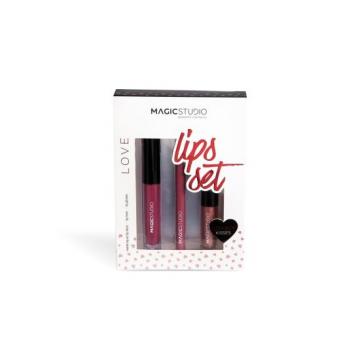 Set gloss buze Love lips Magic Studio 50568 de la M & L Comimpex Const SRL