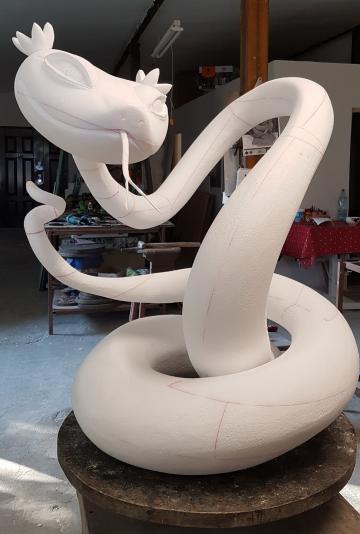 Decoratiune Master Viper Kung Fu de la Pfa Sculptor Asandi Simion