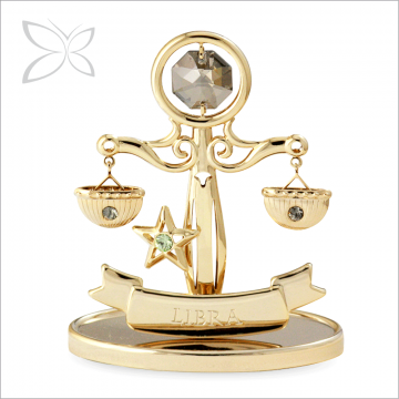 Figurina placata cu aur Zodia Balanta de la Luxury Concepts Srl
