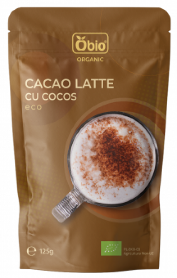 Bautura Cacao latte cu cocos bio 125g Obio