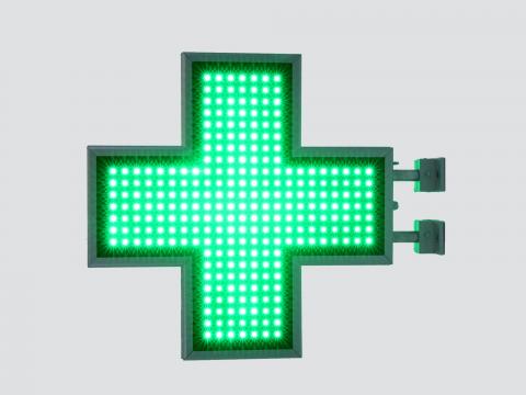 Cruce farmacie 600 x 600 Semnalizare, Full LED