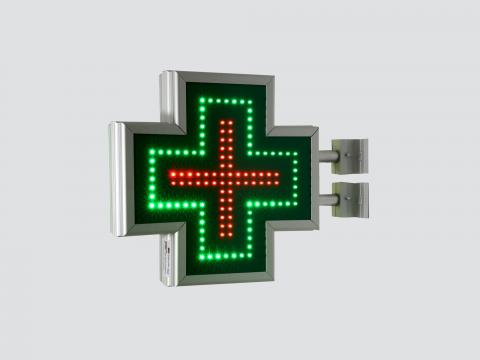 Cruce farmacie cu LED-uri 400 x 400 Semnalizare