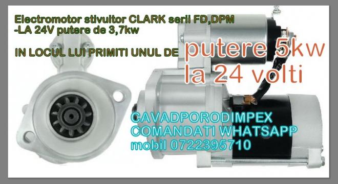 Electromotor stivuitor Clark FD, DPM de 5KW la 24V de la Cavad Prod Impex Srl