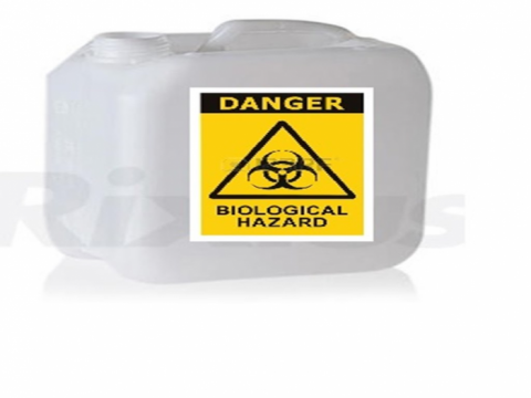 Bidon din HDPE pentru deseuri periculoase lichide - 5L