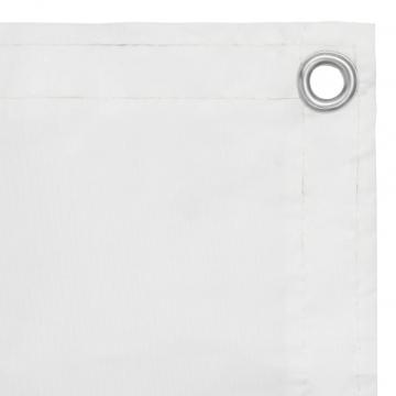 Paravan de balcon, alb, 75 x 600 cm, tesatura oxford de la VidaXL