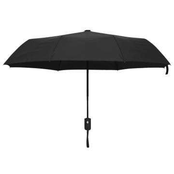 Umbrela pliabila automata, negru, 95 cm de la VidaXL