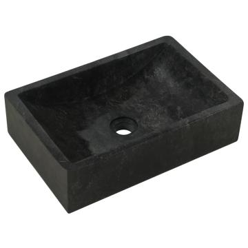 Chiuveta, negru, 45 x 30 x 12 cm, marmura de la VidaXL