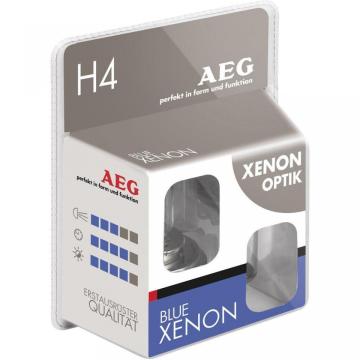 Set becuri auto halogen AEG H4 Blue Xenon