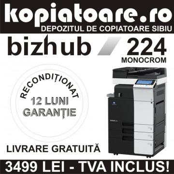 Copiator Konica Minolta BizHub 224 alb/negru second hand