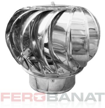 Capac cos rotativ sferic inox 120mm, 150mm, 200mm sau 250mm de la Ferobanat Srl