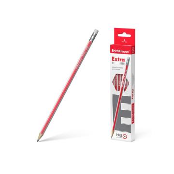 Creion hexagonal cu guma Extra HB 12 buc/cutie, Erich Krause de la Sanito Distribution Srl