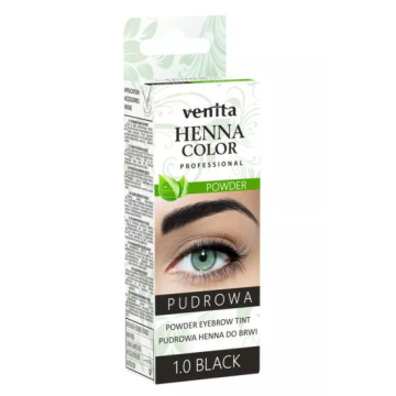 Pudra sprancene Henna Venita, 01, negru, 4 g de la M & L Comimpex Const SRL