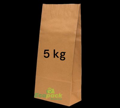 Saci din hartie 23x40+12cm 5kg (25 buc/set) de la Ecopack Business Srl