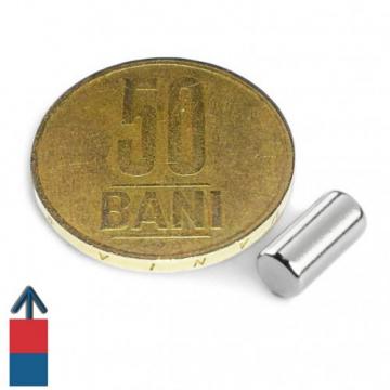 Magnet neodim cilindru 5 x 10 mm