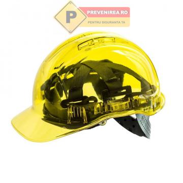 Casca de protectie ventilata culoarea galbena de la Prevenirea Pentru Siguranta Ta G.i. Srl