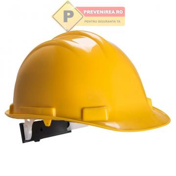 Casca pentru constructii culoarea galben de la Prevenirea Pentru Siguranta Ta G.i. Srl