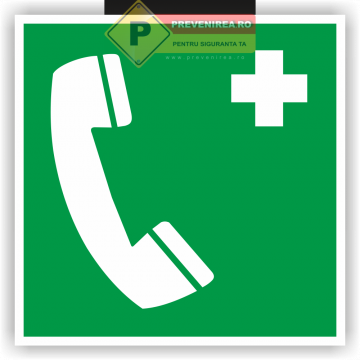 Eticheta de urgenta pentru telefon de la Prevenirea Pentru Siguranta Ta G.i. Srl