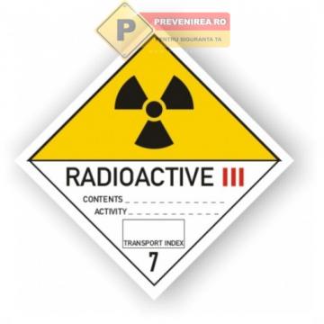 Eticheta pentru materiale radioactive de la Prevenirea Pentru Siguranta Ta G.i. Srl