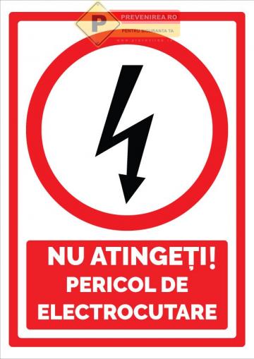 Indicator nu atinge pericol de electricitate de la Prevenirea Pentru Siguranta Ta G.i. Srl