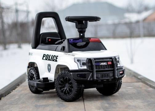 Jucarie masinuta 2 in 1 cu pedala elecrica Police QLS-993