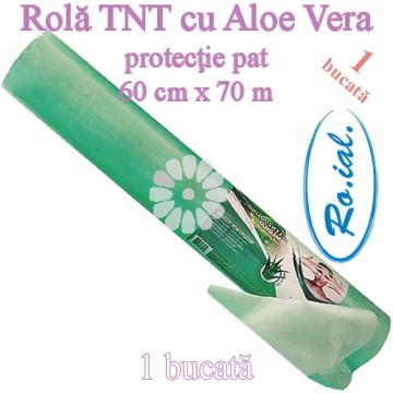 Rola cu aloe vera din TNT pentru pat cosmetica 70m - Roial