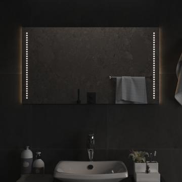 Oglinda de baie cu LED, 90x50 cm