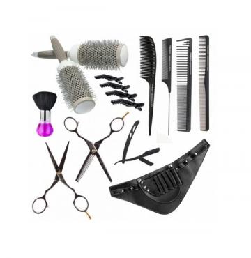 Set frizerie coafura + foarfeci + accesorii