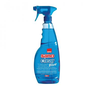Detergent Sano pentru geamuri, pulverizator, 1 litru
