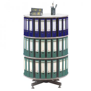 Coloana rotativa pentru bibliorafturi, PFL, gri, 80x93 cm de la Sanito Distribution Srl