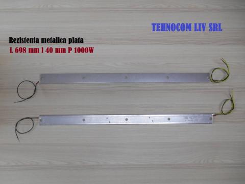 Rezistenta metalica plata lungime 698mm latime 40mm P 1000 W de la Tehnocom Liv Rezistente Electrice, Etansari Mecanice