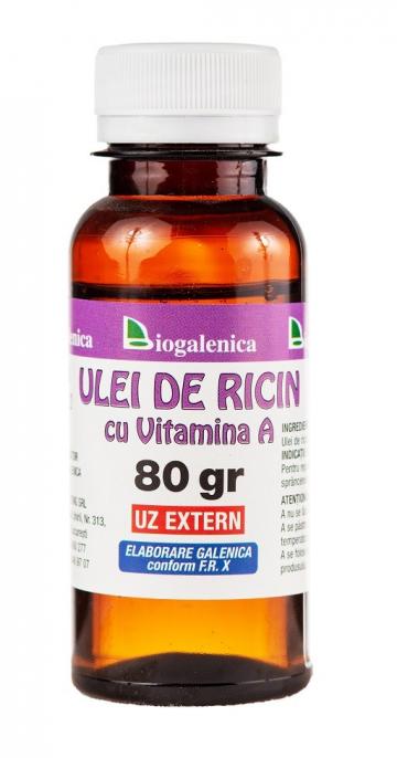 Ulei de ricin cu vitamina A - 80 g