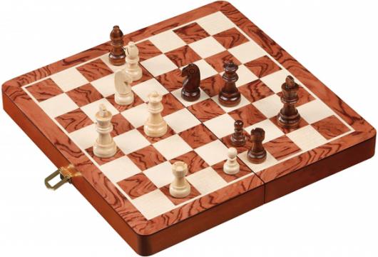 Set de sah in cutie, 30x30 cm, 32 mm de la Chess Events Srl
