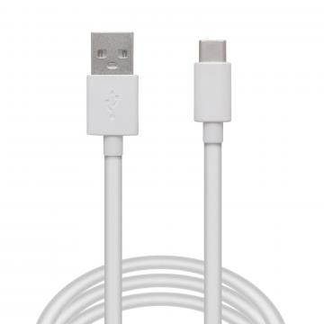 Cablu de date - USB Type-C - alb - 1 m de la Rykdom Trade Srl