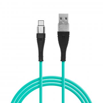 Cablu de date Delight - USB Type C - invelis siliconic de la Rykdom Trade Srl