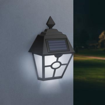 Lampa solara neagra LED cu lumina alb rece de la Rykdom Trade Srl