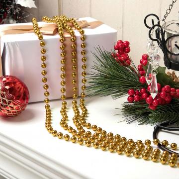 Margele decorative pentru brad - aurii - 3,6 m de la Rykdom Trade Srl