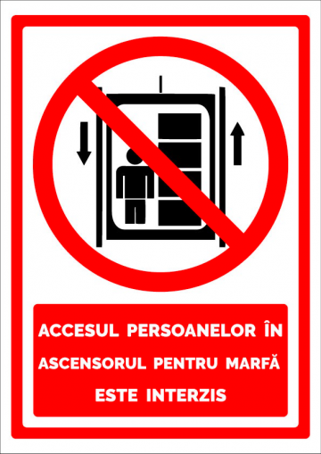 Indicator pentru accesul persoanelor in ascensor de la Prevenirea Pentru Siguranta Ta G.i. Srl
