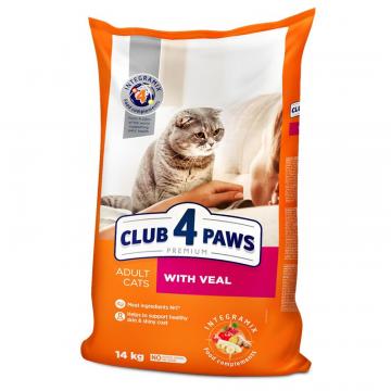 Hrana pisici adulte cu vita 14 kg - Club 4 Paws