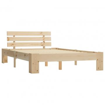 Cadru de pat, 120 x 200 cm, lemn masiv de pin de la VidaXL
