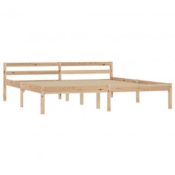 Cadru de pat, 180 x 200 cm, lemn masiv de pin de la VidaXL