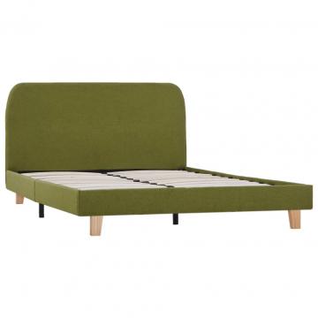 Cadru de pat, verde, 120 x 200 cm, material textil de la VidaXL