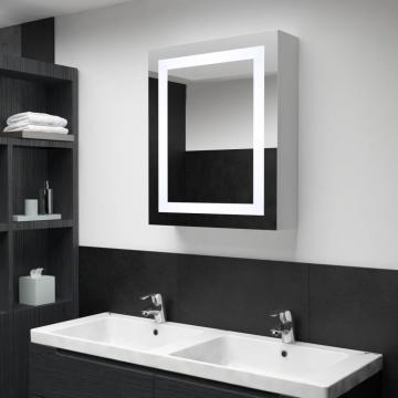 Dulap de baie cu oglinda si LED-uri, 50 x 13 x 70 cm de la VidaXL