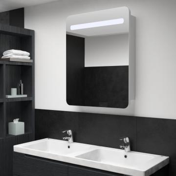Dulap de baie cu oglinda si LED-uri, 60 x 11 x 80 cm de la VidaXL