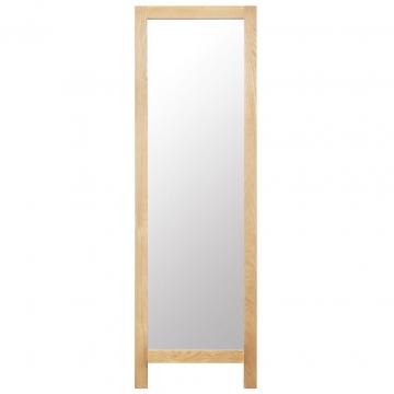 Oglinda, 48 x 46,5 x 150 cm, lemn masiv de stejar de la VidaXL