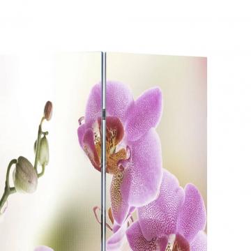 Paravan de camera pliabil, 217 x 170 cm, flori