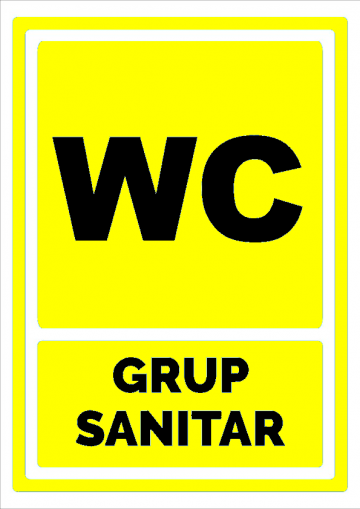 Indicator galben wc grup sanitar de la Prevenirea Pentru Siguranta Ta G.i. Srl