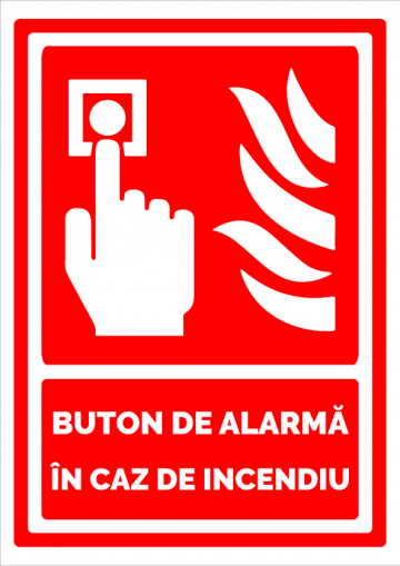 Indicator rosu buton de alarma in caz de incendiu de la Prevenirea Pentru Siguranta Ta G.i. Srl