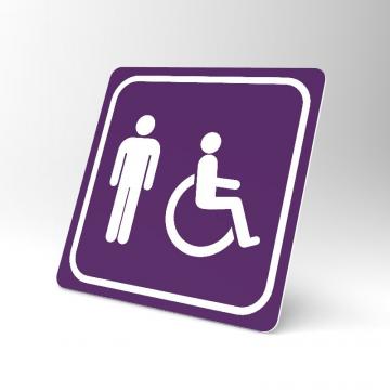 Placuta violeta pentru wc barbati cu handicap